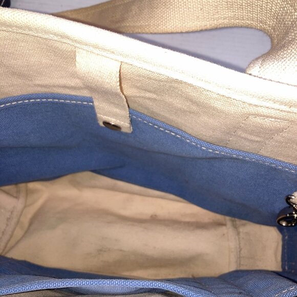 Lands End Canvas Open Top Tote Bags 14w x 12h Lot of 2 - Picture 13 of 13